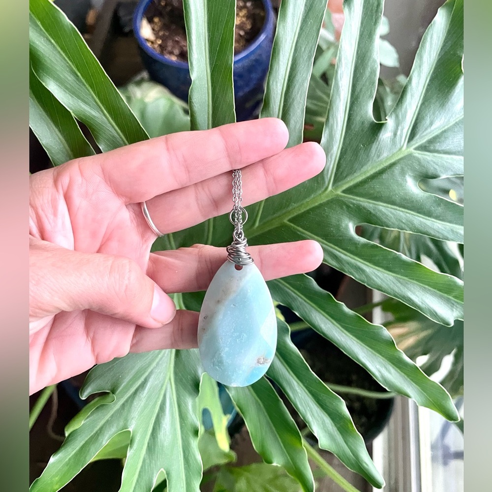 Amazonite necklace - Picture 4 of 5